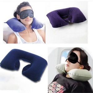 Inflatable Neck Pillow for Traveling, Portable Head and Neck Support Pillows, Su